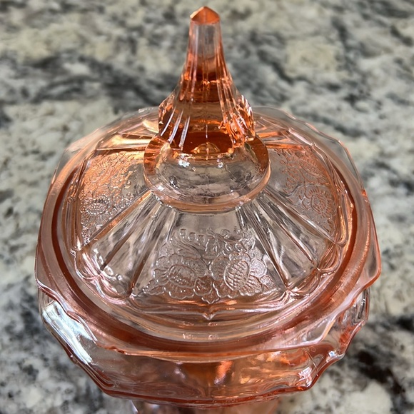 Vintage Depression Glass Mayfair Candy Dish - Picture 10 of 12